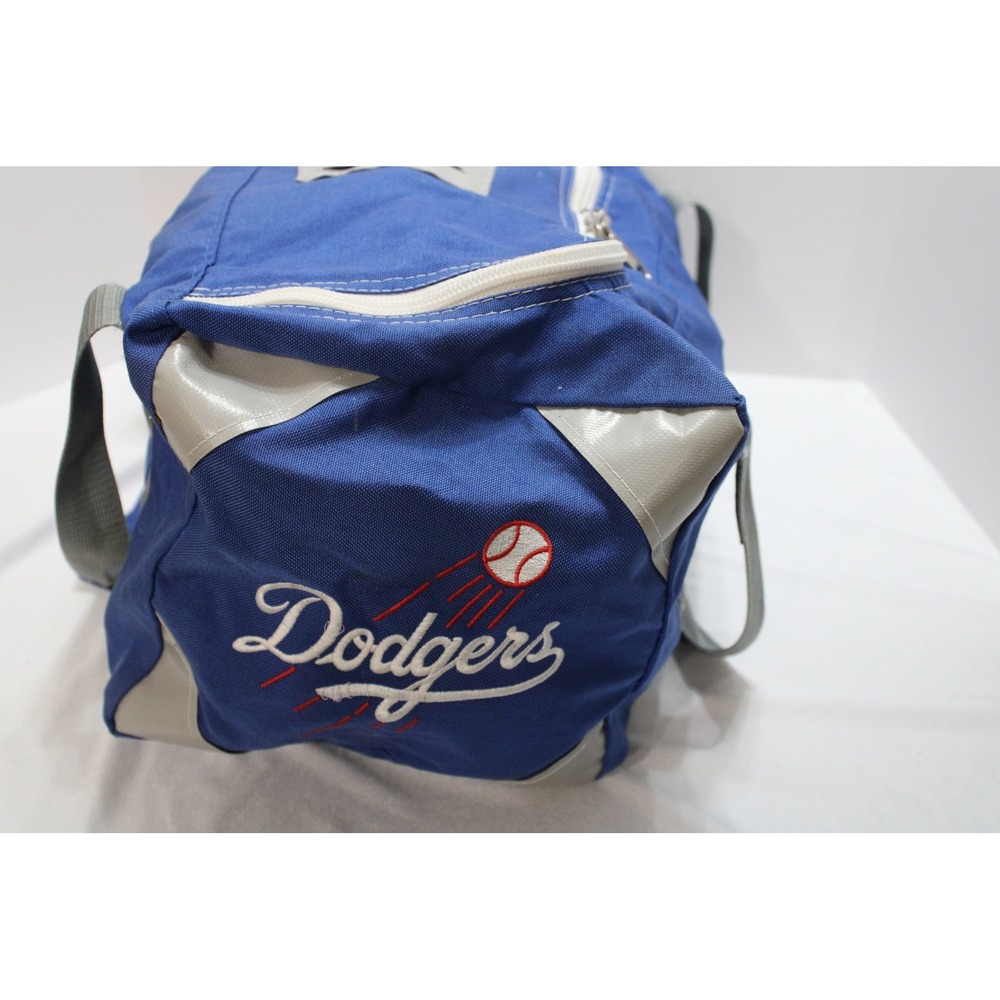 Vintage Los Angeles Dodgers Blue Canvas Duffel Bag J-DUB Baseball Gym Travel Bag